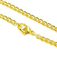 Цепь витая, основа для ожерелья, часов, нерж сталь, с застежкой, 80см, Цвет: золото (5 шт) УТ 10009864