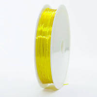 Нить силиконовая для рукоделия, желтая, Размер: 0,7 мм/10 м УТ 0026453
