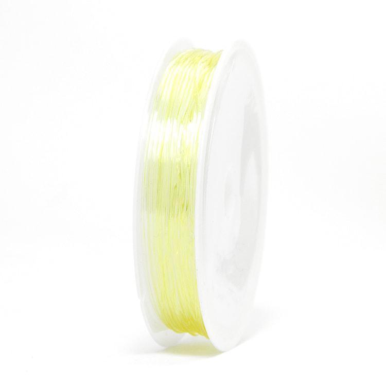 Нитка силіконова для рукоділля, лимонна, Розмір: 1 мм/4,5 м УТ 10011104, фото 1