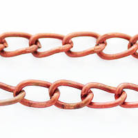 Ланцюжок кручений залізний, колір мідь, 2,8х1,7х0,5 мм, довжина — 5 м УТ 006528
