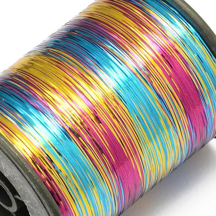 Шнур, металізований, кольоровий, розмір 0,28 мм, довжина 800 м. (1 шт.) УТ10009894, фото 1