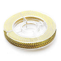 Шнур плетений металізований 0,6 мм 10 м золотистий