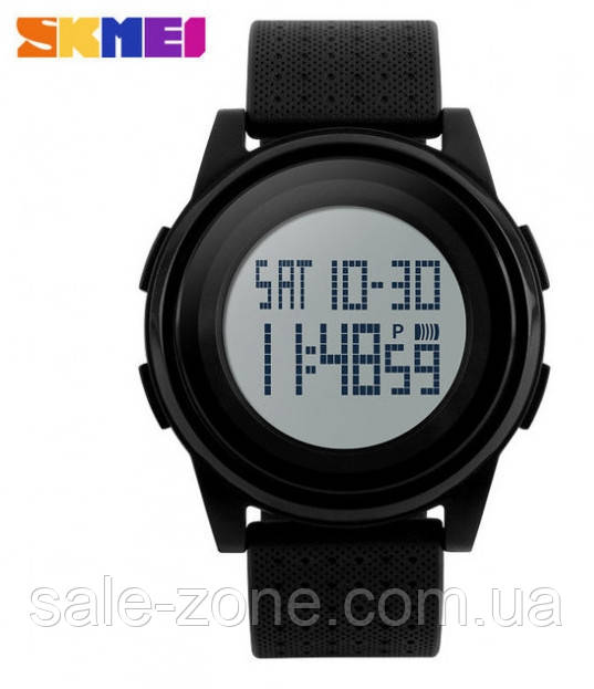 Спортивные часы Skmei 1206 Черные со светлым дисплеем - фото 4 - id-p553287416