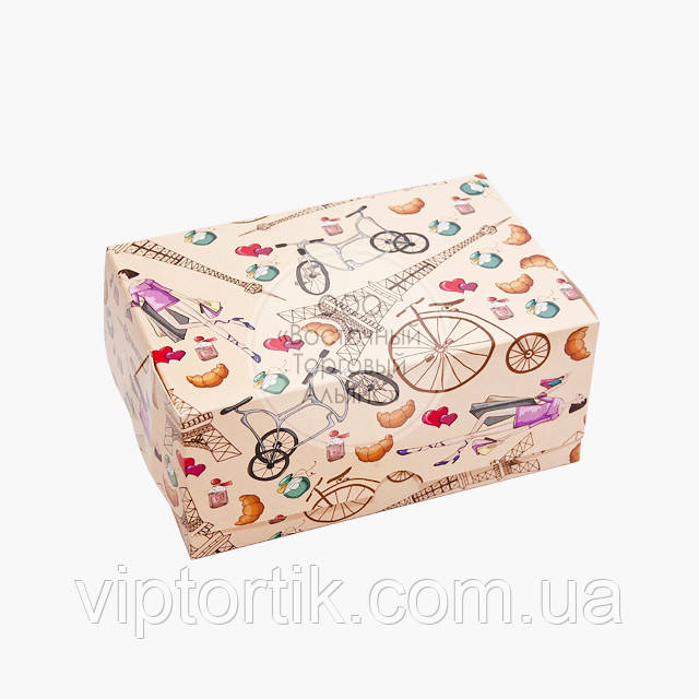 Упаковка для зефіру й еклерів — Париж — 180х120х80 мм, фото 1