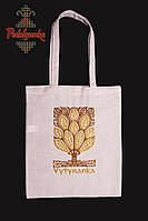 Эко-сумка с вышивкой Витинанка Бежевая