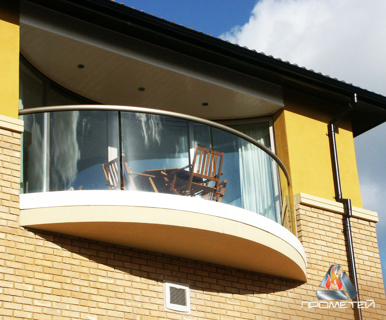 Перила и ограждения из стекла для балконов - фото 8 - id-p938429834