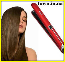 Утюжок випрямляч для волосся з терморегулятором Kemei KM-2205 | Щипці | Плойка-утюжек