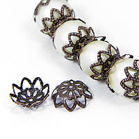 Шапочка металева для намистин 100 шт. колір мідь 10х4мм УТ1006839