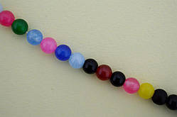 Намистини кварц мікс кольорыв, діаметр 5-6 мм 60шт