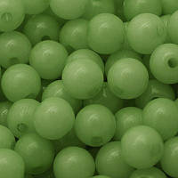 Бусини акрил желе 6 мм 50 грамів зелені