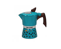 Гейзерна кавоварка GAT COFFEE SHOW Бірюзова на 6 чашок (104606) biruza