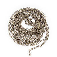 Ланцюг витий 6,5х4,5х0,8 мм/5 м залізний колір бронза УТ100012660