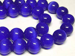 Буси Котяче око 10 мм 46 см Темно-синій