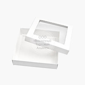 Паковання для 9 цукерок — Біла — 150х150х30 мм