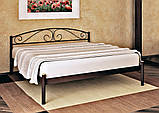 Ліжко двоспальне металеве VERONA-1 Метакам. Ліжко в спальню з металу в стилі лофт Loft, фото 4