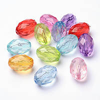 Бусини акрил, мікс, розмір 30х20 мм (6 шт.) УТ 10014439