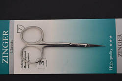 Ножиці манікюрні для видалення кутикули Zinger білий метал