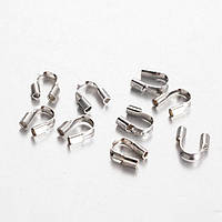 Протектор для дроту 120 шт. 4,5х4х1 мм затискач латунь колір платина