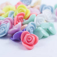 Бусини, квітка, акрил, желе, мікс, 15х8 мм (90 шт.) УТ0028130