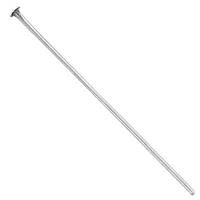 Піни — гвоздики, залізо, колір: срібло, розмір: 35х0.7 мм, БА00309 (50г, приблизно 300 шт)