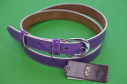 Ремінь із натуральної шкіри 25 мм жіночий лаковий ТМ "Диплом"