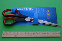 Ножиці канцелярські з пластиковою ручкою, довжина 23 см