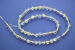 Бусини опал синтетичний 6 мм 60 шт.