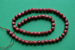 Бусини з авантюрину Золотий пісок 6 мм 60 шт кулька з огранкою