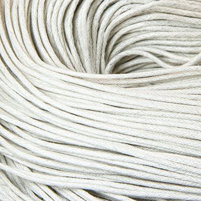 Шнур вощений, бавовна, для рукоділля, бежевий, 2 мм/5м (1 шт.) УТ1005731, фото 1