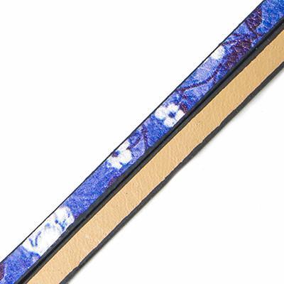 Шнур, натуральна шкіра, колір бузковий, ширина 5х3 мм, довжина 0,95 м УТ1005662, фото 1