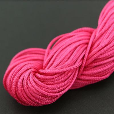 Шнур, нейлоновий, малиновий, розмір 1 мм, довжина 24 м УТ0004556, фото 1