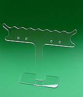 Підставка BJ-59 ПІД СЕРЬГІ, прозорий акрил, розмір 175х140х1,8 мм