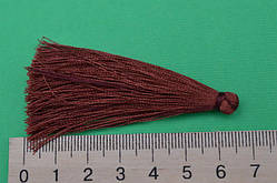 Пензлик для виготовлення четок із ниток каштановий 6,5 см
