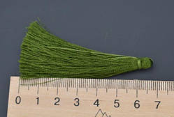 Пензлик для виготовлення четок із ниток зелений 6,5 см