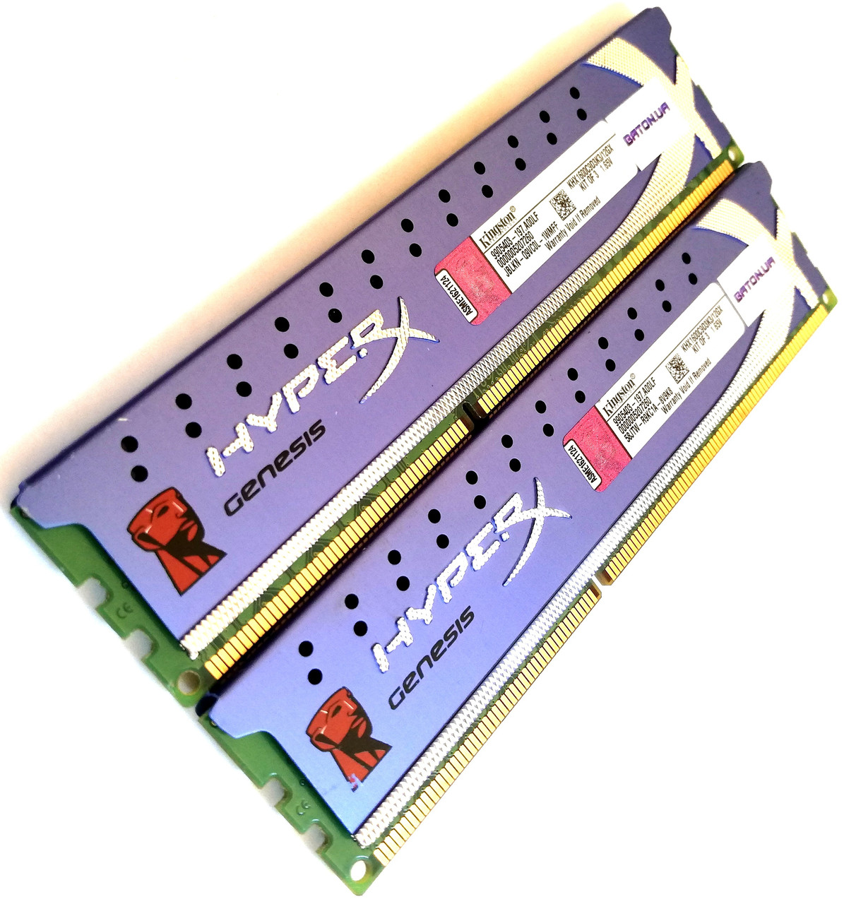 Пара оперативной памяти Kingston HyperX DDR3 8Gb (4Gb+4Gb) 1600MHz ...