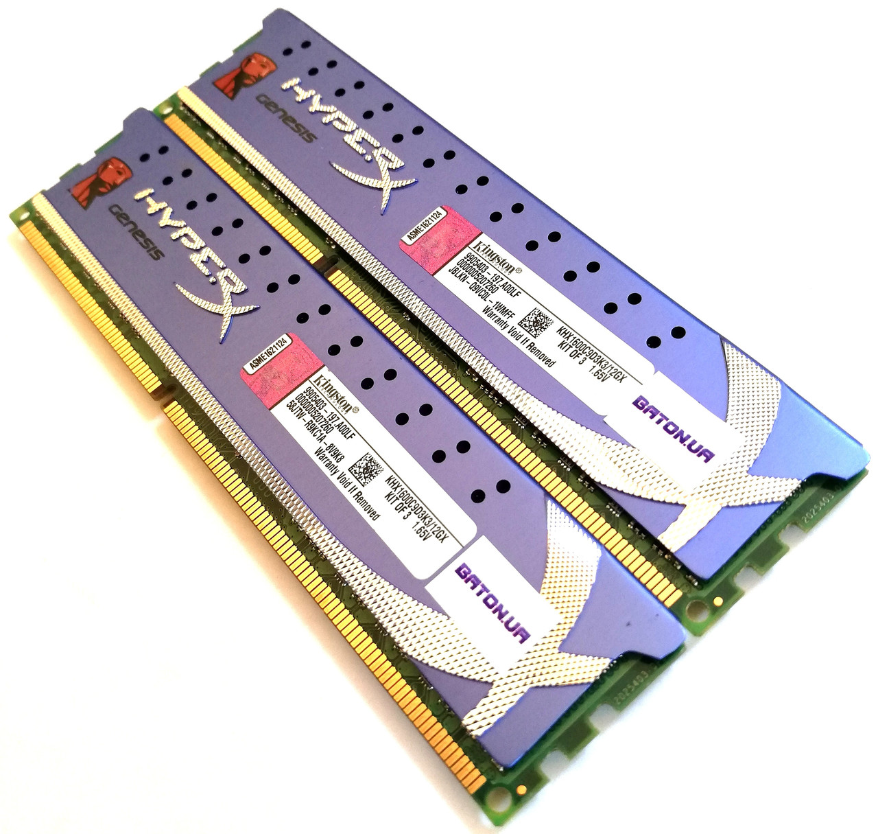 Пара оперативной памяти Kingston HyperX DDR3 8Gb (4Gb+4Gb) 1600MHz ...