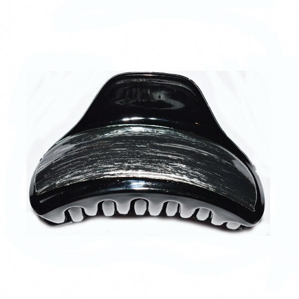 Краб для волосся, чорний пластик, розмір 9х4 см (1 шт.) 3_12_331, фото 1