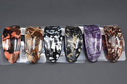 Шпилька для волосся автомат метал-пластик кольору в асортименті