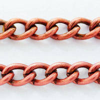 Ланцюг витий 3,5х2,6х0, 7 мм/5м залізний колір мідь УТ000006527