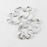 Конектори, металеві, колір античне срібло, розмір 30х18х3 мм, (10 шт.) УТ10016962