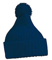 Зимняя шапка с помпоном MNAV Тёмно-Синий