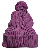Зимняя шапка с помпоном MPUR Фиолетовый