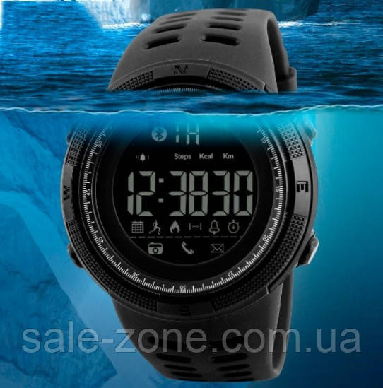 Умные часы Skmei 1250 Smart Clever Черные - фото 4 - id-p553288191