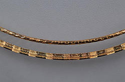 Кольє подвійне XUPING з позолотою прикрасою на шию