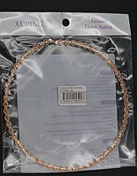 Кольє косичка XUPING з позолотою на жорсткій основі