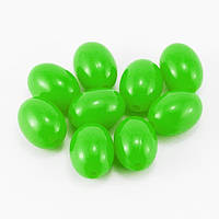 Бусини акрил овал, зелений, 12х9 мм (40 шт.) УТ0028643