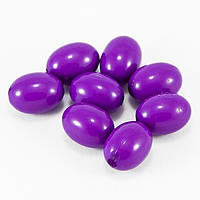 Бусини акрил овал, фіолетовий, 12х9 мм (40 шт.) УТ0028646