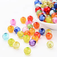 Бусини акрил намистини в намистині, гладкі, мікс, 10 мм (90 шт.) УТ10014311 36_10_371