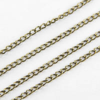 Ланцюг витий 3х2х0,6мм/5м залізний колір бронза УТ100017732