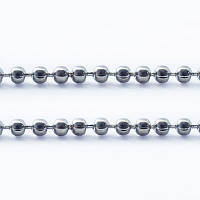 Ланцюг 1,5 мм/5 м плетіння перліна, колір платина УТ0027517